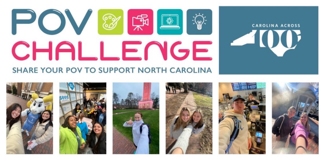 ncIMPACT Initiative (@ncimpactsog) on Twitter photo Carolina students! Form a team and register for the 2024 POV Challenge! The top 2 entries will receive an award of $500. Register by Feb. 16. This year's prompts relate to mental health and suicide prevention in NC. Learn more: bit.ly/POV-2024 #UNCEngagement
<a href="/UNC_CCPS/">Carolina Center for Public Service</a> Carolina students! Form a team and register for the 2024 POV Challenge! The top 2 entries will receive an award of $500. Register by Feb. 16. This year's prompts relate to mental health and suicide prevention in NC. Learn more: bit.ly/POV-2024 #UNCEngagement
<a href="/UNC_CCPS/">Carolina Center for Public Service</a>