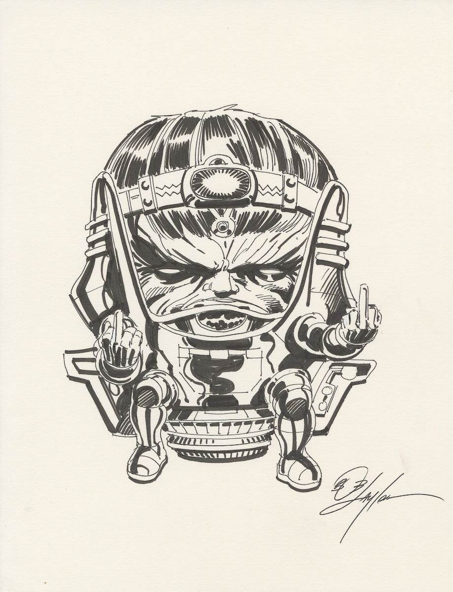 iamluke85's tweet image. #MODOK artwork by #boblayton