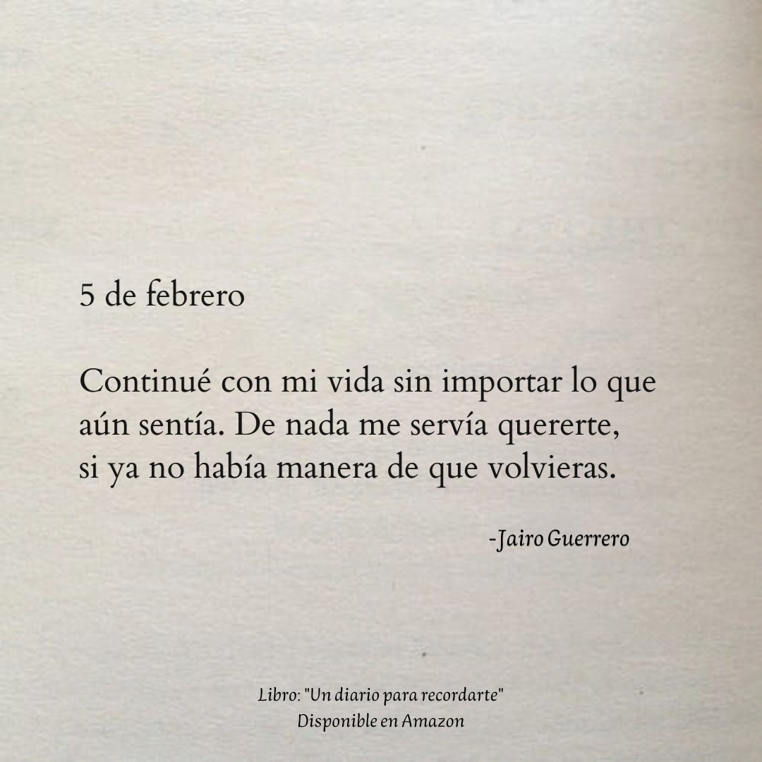 5 de febrero. ✍🏼