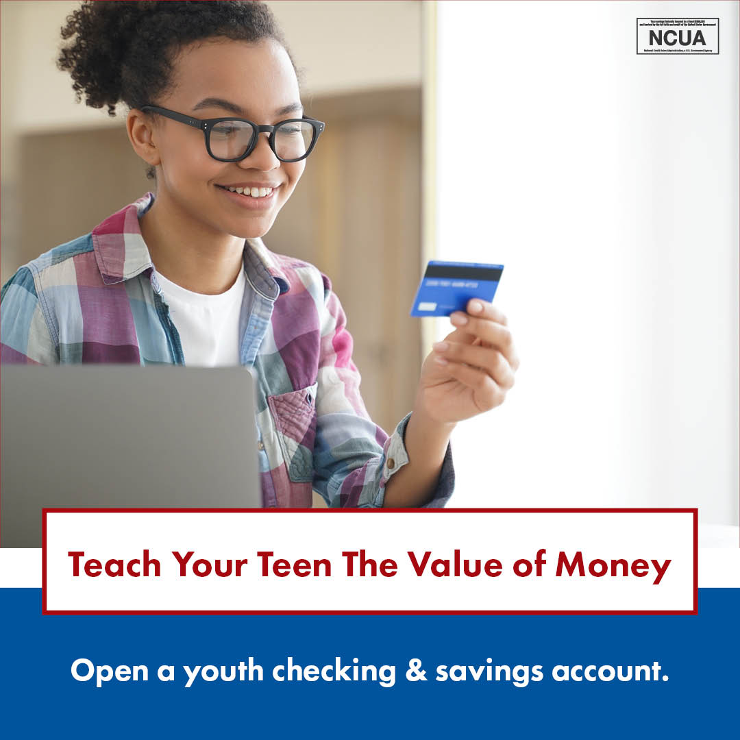 usfederalcu's tweet photo. Does your teen treat you like an ATM? Teach them the value of saving and spending wisely by opening up a youth checking and savings account. They'll have access to a debit card and check writing, but with your guidance along the way. https://t.co/lnWMmxkOwY https://t.co/rmQKXrYxbs