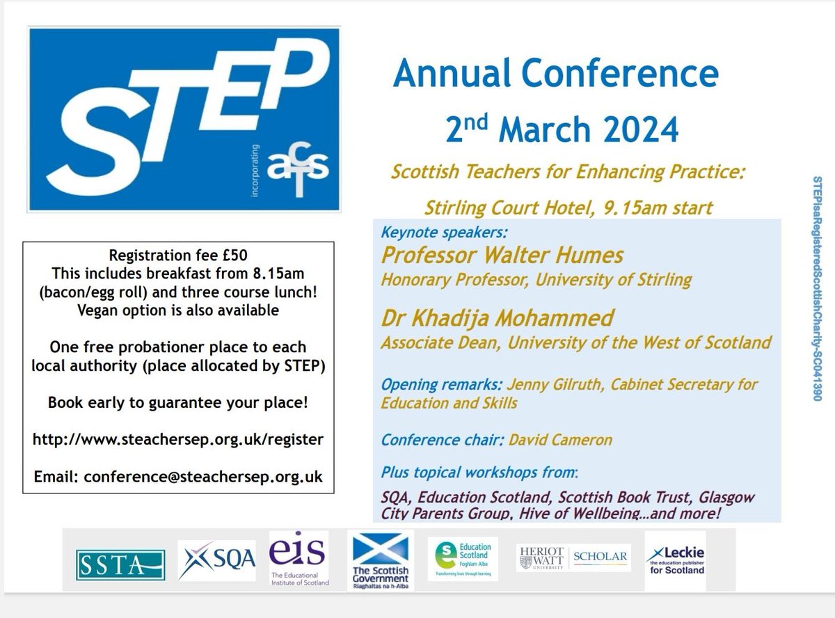 STeachersEP's tweet photo. Booking continues for our 2024 conference with opening remarks from @JennyGilruth and keynotes from @WalterHumes @khadijamohamme8
Kindly RT
#STEP2024 #STEPclpl #forteachersbyteachers https://t.co/S1yeMzp7YR