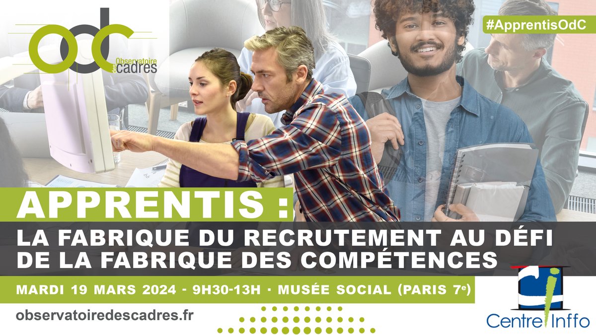 👩‍🏫⏭️ 𝐀𝐩𝐩𝐫𝐞𝐧𝐭𝐢𝐬𝐬𝐚𝐠𝐞 : 𝐄𝐧𝐭𝐫𝐞 𝐞𝐬𝐩𝐨𝐢𝐫... 𝐞𝐭 𝐚𝐯𝐞𝐧𝐢𝐫 𝐭𝐫𝐨𝐮𝐛𝐥𝐞

🔔 Mardi 19 mars (9h30) : un séminaire #OdC avec <a href="/centreinffo/">Centre Inffo</a> et le #Céreq : bit.ly/3OyzWv4 #ApprentisOdC

📍 Paris - Musée social
✍🏽 Je m'inscris 👉 bit.ly/3HOpkV4