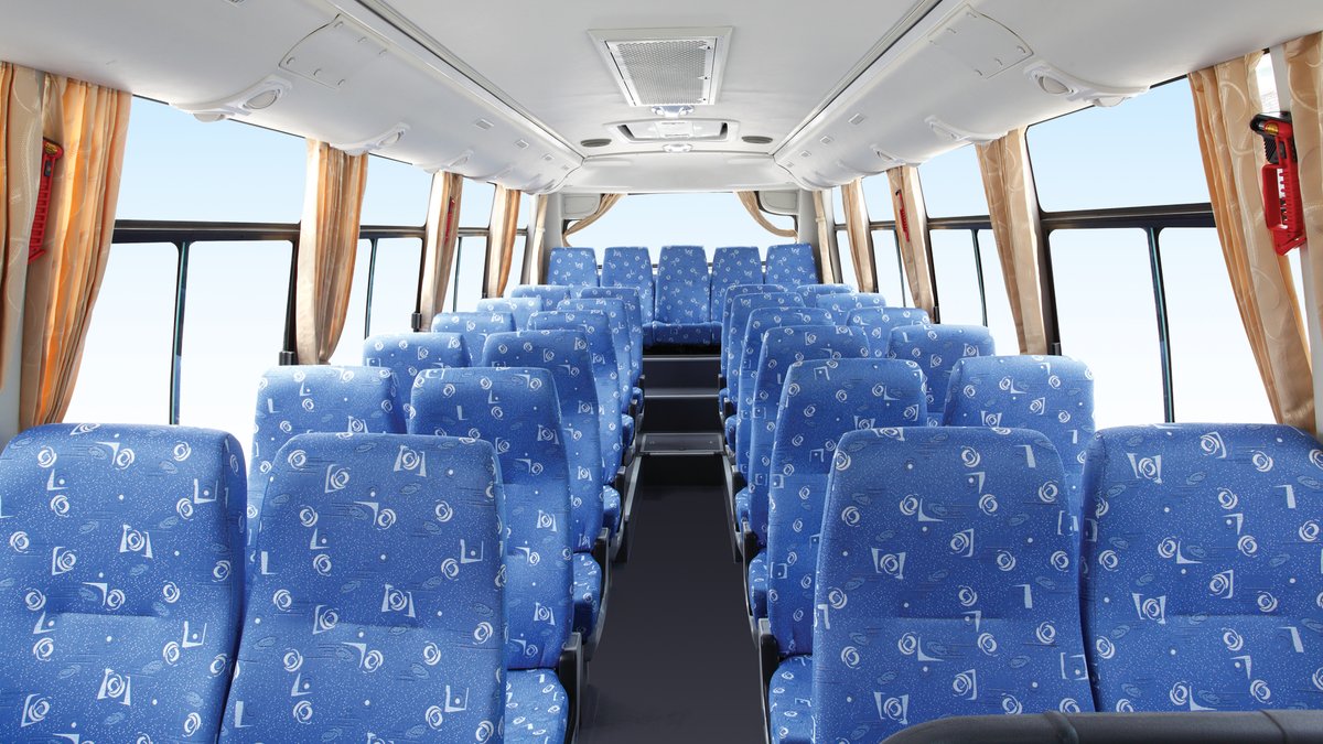 Bus Turismo de Lujo 7m. Compacto y espacioso. Lujo al mejor precio.

7m, 31 pasajeros. Motor Cummins, caja automática Allison. Aire acondicionado, MP3, pantallas LCD, Wifi, puertos USB.

Ideal para transporte de pasajeros privado, turístico, interurbano y extra urbano.