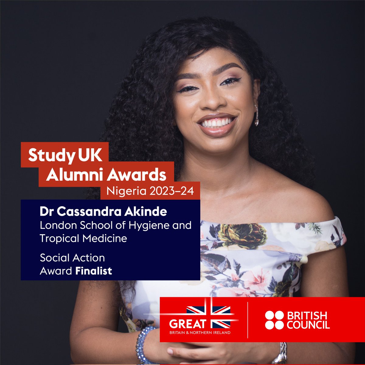 AkindeCassandra's tweet image. I am so honoured to be chosen as one of the 12 national finalists for the #UKAlumniAwards 🙌🏾 
Thank you, @ngBritish, for this incredible recognition of my work with @tnci_africa and an opportunity to represent @LSHTM in the social action category !  

#Chevening #LSHTM #TNCI