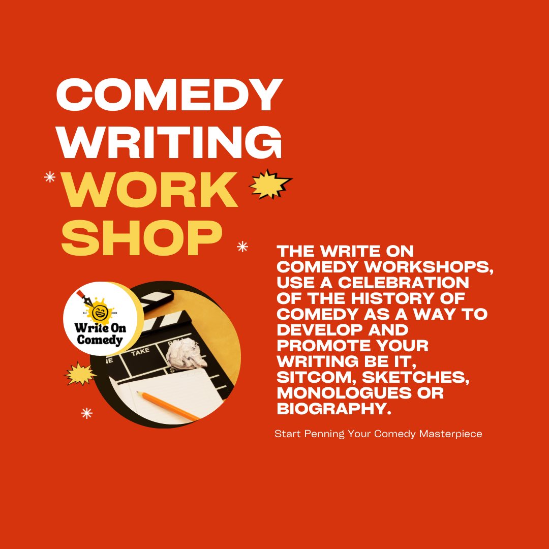 Calling all aspiring comedy writers! ✍️ Develop and promote your writing by exploring different disciplines and celebrating the history of comedy. 💭 The Write On Comedy Workshop 📅 Wed 13 Mar, 20 Mar, 27 Mar 📍 Norman Bragg Studio ✏️ atgtix.co/3RjRLzR