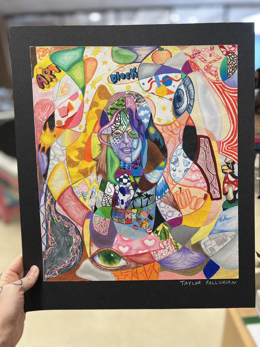 BaustStrackArt's tweet photo. Strack Intermediate Beginning Art Students created beautiful Picasso style self portraits @StrackKISD https://t.co/oKSdJAnoHh