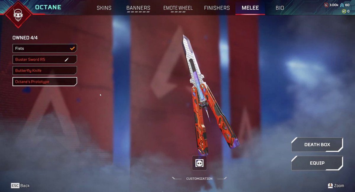 HYPERMYSTx's tweet photo. Octane Heirloom Recolor "Octane's Prototype" 🔥 https://t.co/w0aIYdVjpA