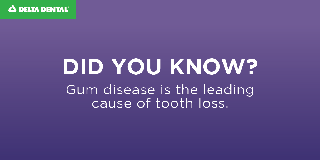 February is #GumDiseaseAwarenessMonth! #Gumdisease can lead to loose teeth, tooth loss, and other medical problems. Be sure to see a dentist if you have any concerns about your gum health!