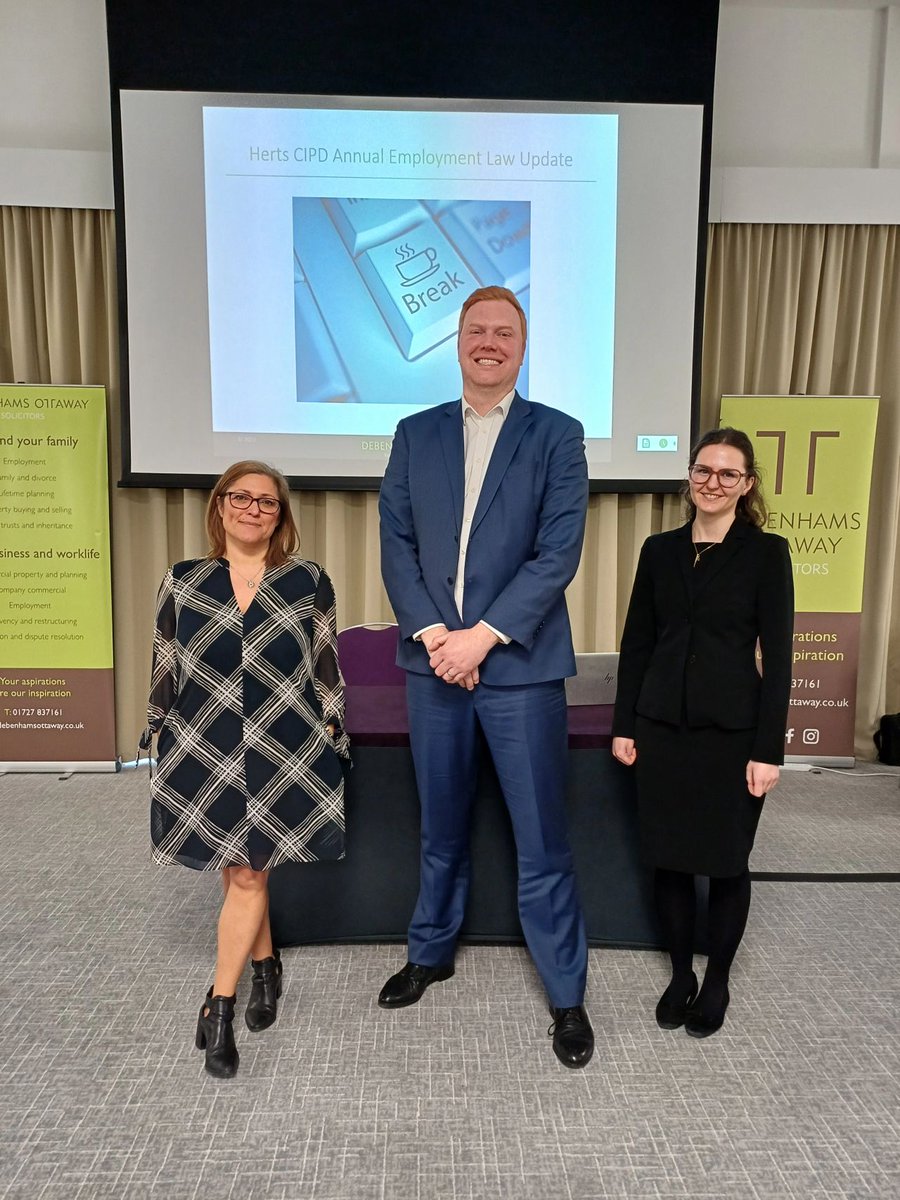 Our employment lawyers Louise Attrup, Michael Kerrigan and Eleanor Parkes delivered their CIPD employment law update this weekend👏Thanks to Ruth George for organising and to everyone that attended. Learn more about our employment team here👉 bit.ly/3py9zas 
#CIPD