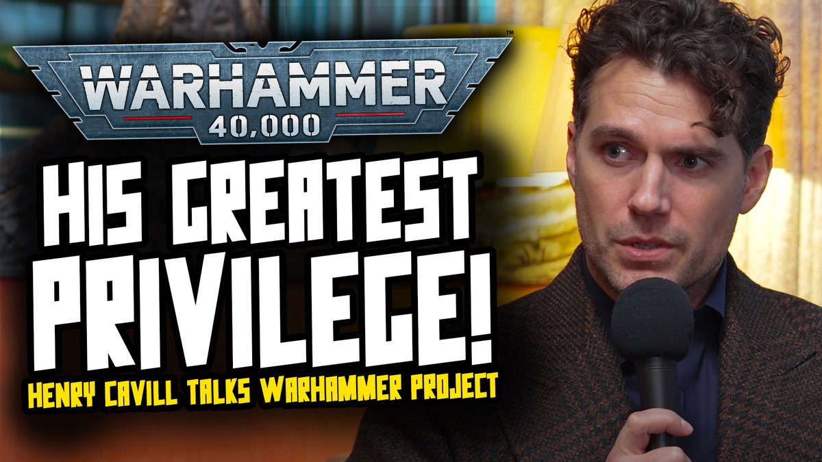 CMValrak's tweet photo. We get another Henry Cavill interview where he briefly talks about the upcoming Warhammer project with Games Workshop, this chap is absolute dialled in to this franchise, we have the right person to lead us into glory! 

https://t.co/fthJ9RnCAS https://t.co/hXnRI4e4Hp