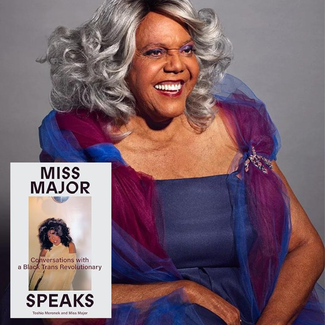 IWLRutgers's tweet photo. “Miss Major Speaks: Conversations with a Black Trans Revolutionary,” is a collection of interviews with Miss Major Griffin Gracie, an activist and community organizer. Her memoir recounts her leadership and work fighting on the front lines for liberation.

#IWLBooksWeRecommend https://t.co/yEssOxunhS