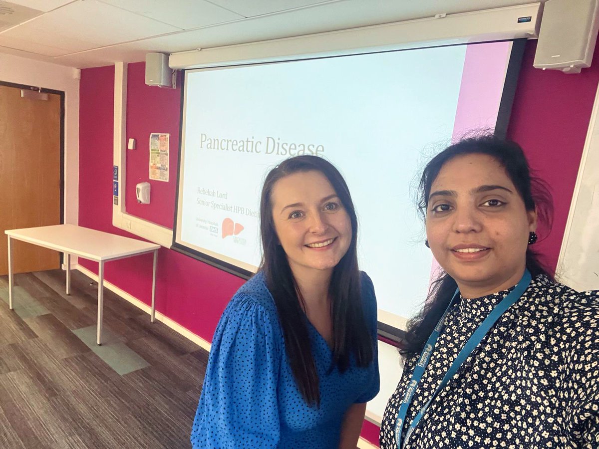 Had a great day at Coventry University discussing pancreatic diseases and their nutritional management to 2nd year Dietetic students. Such an engaged group of future Dietitians who were a pleasure to teach! @UHL_DIETITIANS @HpbLeicester @CUDietitians @DeepaMuthukrish