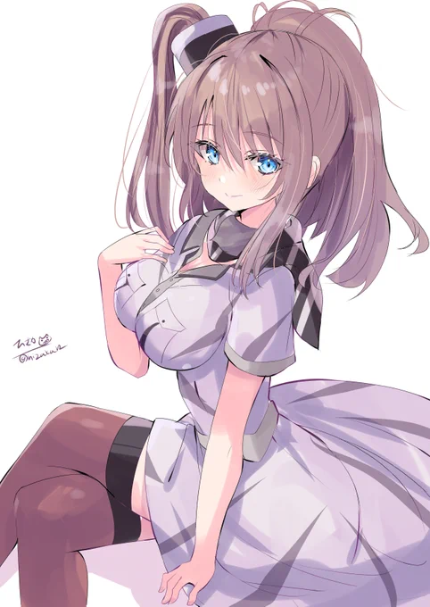 サラトガ #艦これ版深夜の真剣お絵描き60分一本勝負 #艦これ版真剣お絵描き60分一本勝負_20240205