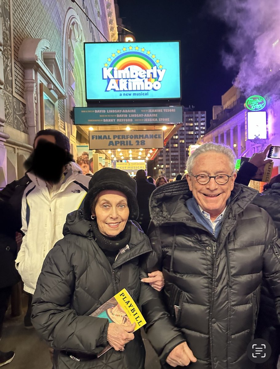 Sharing the love of theater with my wonderful parents on their visit to New York.

To celebrate a big birthday for my father, we saw #KimberlyAkimbo @AkimboMusical (3rd time for me). 

Happy birthday Dad! I love you both so much!