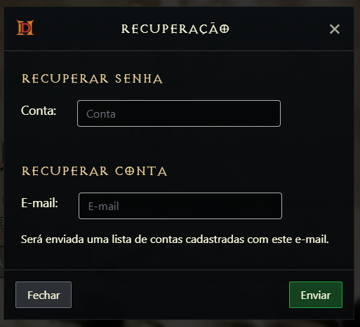 diablo2evo's tweet photo. Melhoramos as opções de recuperação de senha e contas! https://t.co/vzTcWOE4Qp