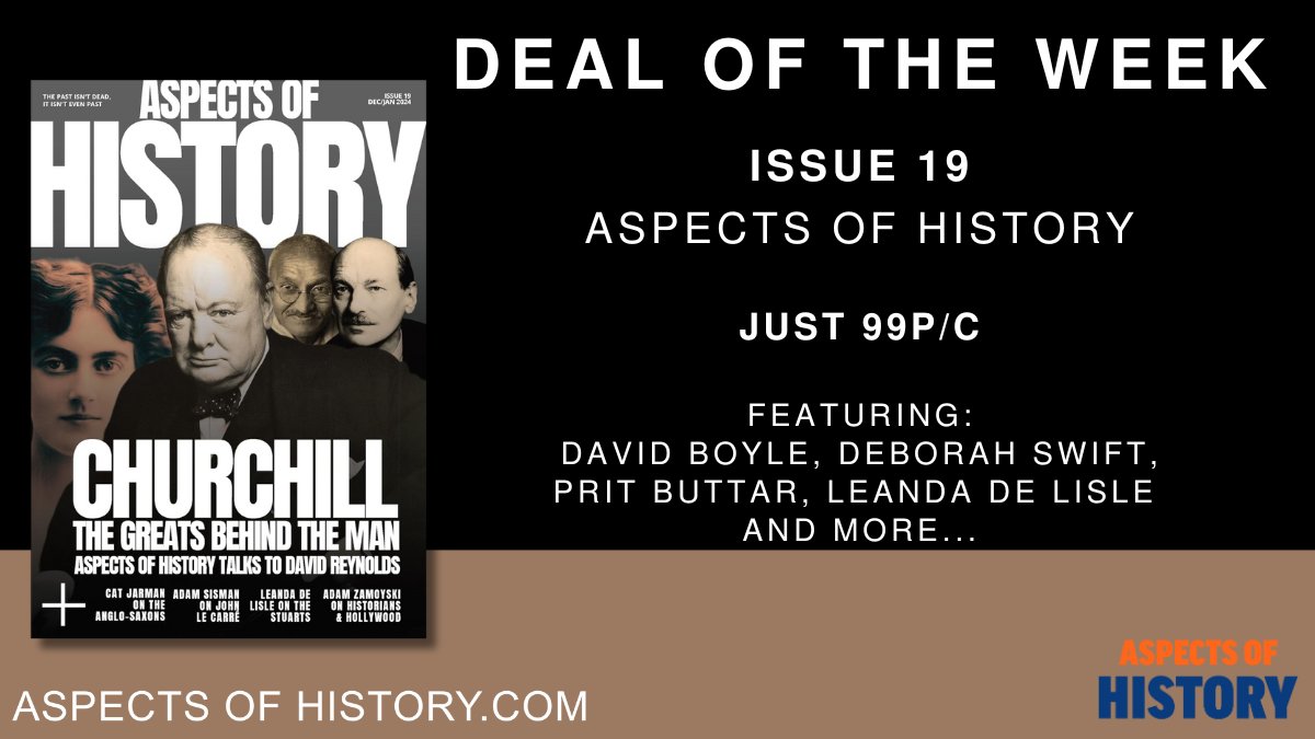 #DealoftheWeek Aspects of History. Issue 19. Just 99p/c Featuring @davidboyle1958 @swiftstory @Dienekes_ @LeandadeLisle amazon.co.uk/dp/B0CQLWT4N9/ @inside__history #historybooks #historylovers #booktwitter