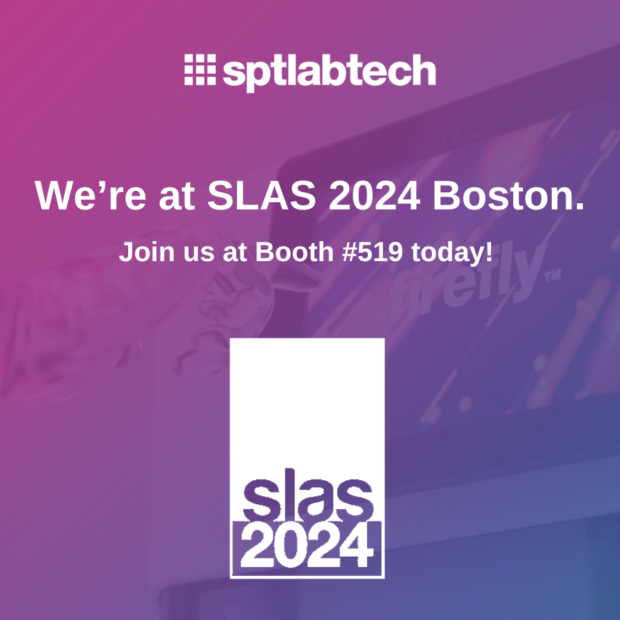 SPTLabtech's tweet photo. Join us at Booth #519 today to explore our cutting-edge #LiquidHandling, #SampleManagement &amp; #SampleAutomation solutions

Our team of experts is ready to showcase how our innovations can elevate your lab experience &amp; greatly increase your walk away time.

#SLAS2024 #LabAutomation https://t.co/23FbI9vRNX