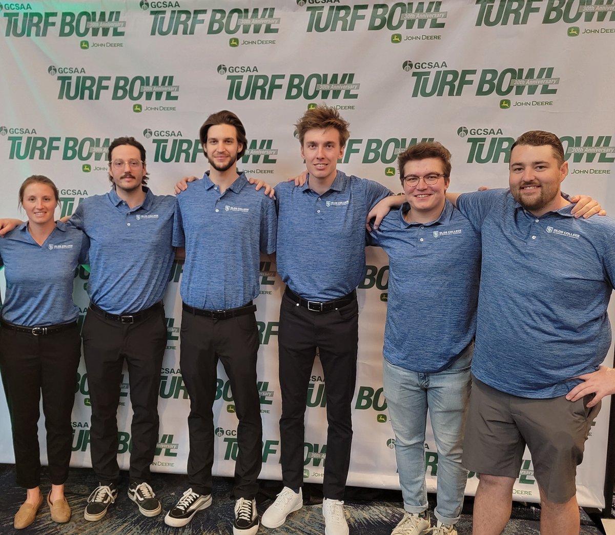 Six of our Bachelor of Golf Course Management students competed in the <a href="/GCSAA/">GCSAA</a> Turf Bowl last week in Pheonix, AZ! Placing 12th and 23rd out of 68 teams and 245 students. Great work #OldsCollege team!