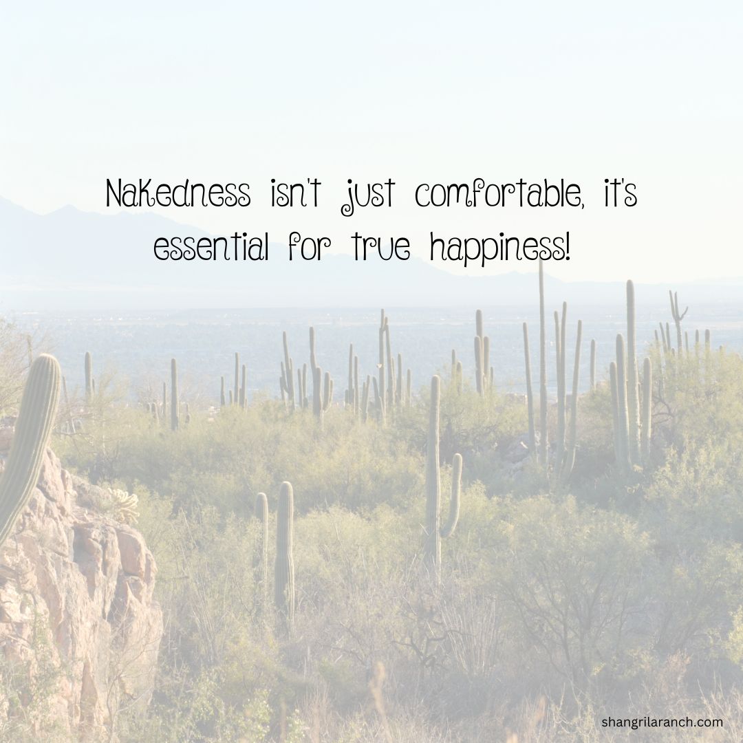 SLRNude's tweet image. Embracing your skin can bring so much joy! 🌞 Nakedness is more than just comfort, it's vital for true happiness! 🌿 #FreeToBeMe shangrilaranch.com