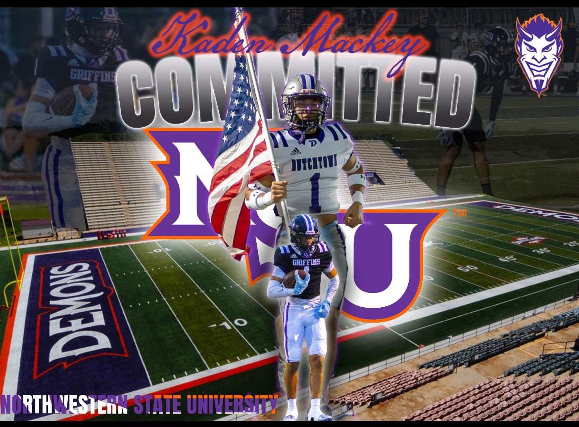 KadenMackey (@iamkadenmackey) on Twitter photo I am blessed to say that I will be continuing my academic and athletic career <a href="/NSUDemonsFB/">NSU Football</a>!! Thanks to my Family, my coaches, and my teammates for making me a great athlete but a better man. #forkem <a href="/CoachMoeNWST/">Maurice “Moe” Stewart Jr.</a> <a href="/DutchtownFB/">Dutchtown Football</a> <a href="/RecruitLouisian/">Recruit Louisiana™️</a> <a href="/charrell2323/">Chris Harrell</a> I am blessed to say that I will be continuing my academic and athletic career <a href="/NSUDemonsFB/">NSU Football</a>!! Thanks to my Family, my coaches, and my teammates for making me a great athlete but a better man. #forkem <a href="/CoachMoeNWST/">Maurice “Moe” Stewart Jr.</a> <a href="/DutchtownFB/">Dutchtown Football</a> <a href="/RecruitLouisian/">Recruit Louisiana™️</a> <a href="/charrell2323/">Chris Harrell</a>