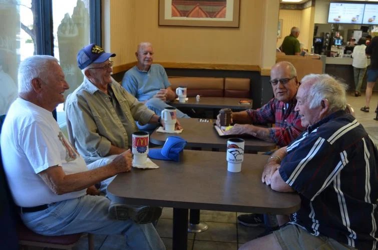 midwestern_ope's tweet photo. Every Midwest McDonald’s has their 8am regulars. Not a phone in sight, just vibes. https://t.co/mk8M6jfXBH