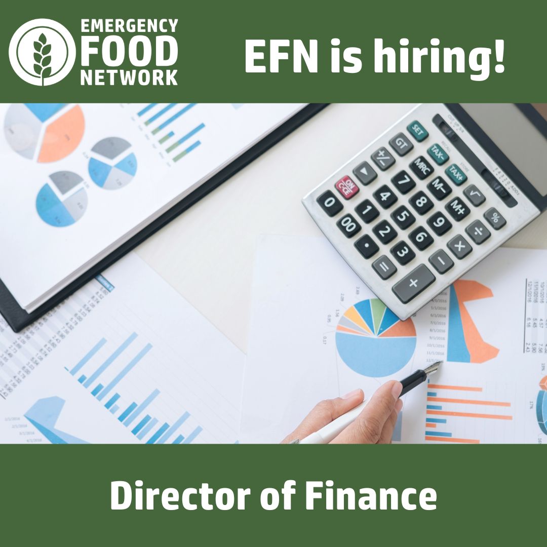 EFN is hiring for our next Director of Finance! Please visit our website for position description and application instructions. We'd love to have you on the team!