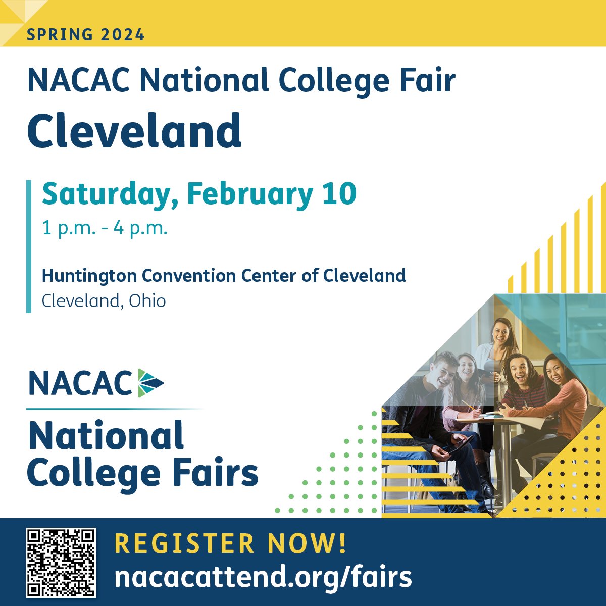 Don't miss this week's #collegefairs! 🔸 Wednesday, Feb 7 - Inland Empire National College Fair 🔸 Wednesday, Feb 7-8 - Pittsburgh National College Fair 🔸 Saturday, Feb 10 - Cleveland National College Fair Info and registration: nacacattend.org/fairs #NACAC #collegefair