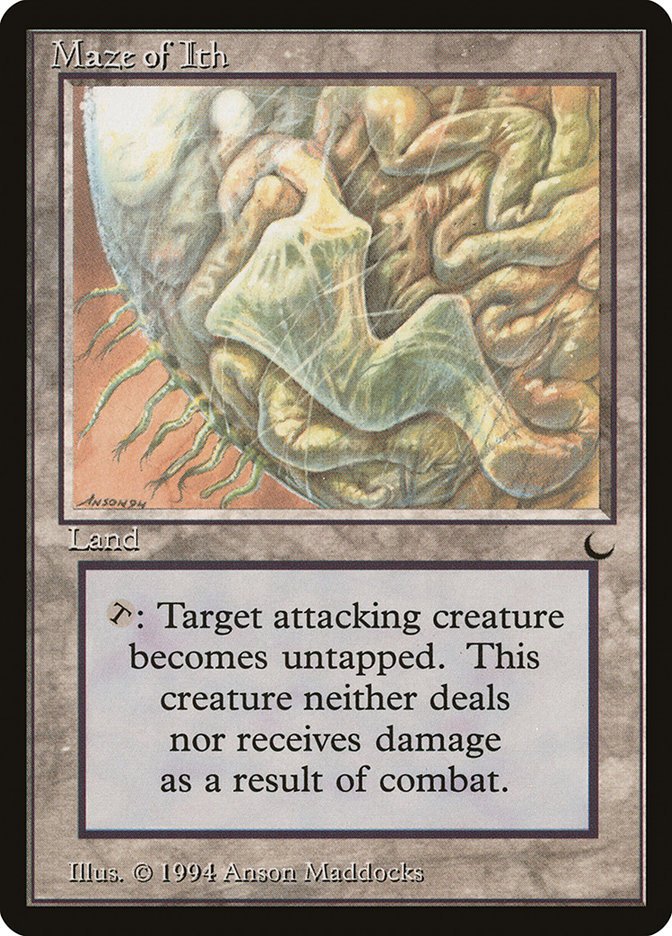 CompleteCMDR's tweet photo. In 1994 when The Dark dropped, Maze of Ith instantly became a staple in our multiplayer games. I don't see it much these days, including in my own decks & I think I'm going to change that going forward in my quest to pepper into my decks old, lesser played cards. #30YearsOfMagic https://t.co/kpPWcx6DMX