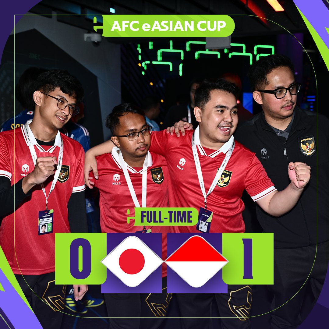 🇮🇩 𝐈𝐍𝐃𝐎𝐍𝐄𝐒𝐈𝐀 𝐀𝐑𝐄 𝐓𝐇𝐄 𝐅𝐈𝐑𝐒𝐓-𝐄𝐕𝐄𝐑 #eAsianCup 𝐊𝐈𝐍𝐆𝐒! 👑

#AsianCup2023 | #HayyaAsia