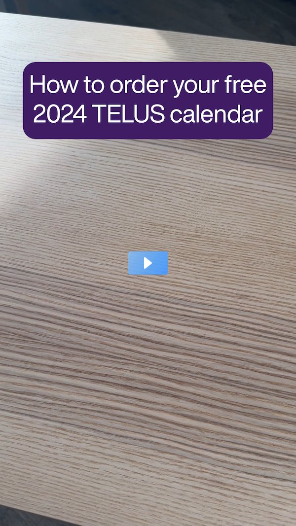 adamboyko's tweet photo. Can you believe we’re already one month into 2024?! Time flies when you’re having fun with your 2024 @TELUS calendar 🗓️ You can still order your free copy and look forward to the monthly AR experiences: https://t.co/qzPMTIx1F0 #TeamTELUS https://t.co/btQZFGyK46 https://t.co/2eqeQVA3Ai