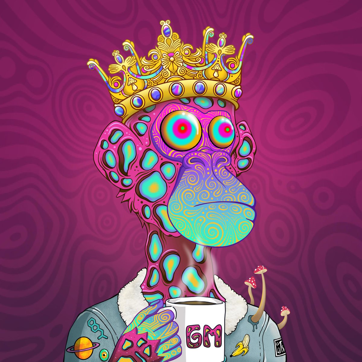 fntstc_mrfox's tweet photo. GM!🌞 Hooked on the @trippinapes Trait Swapper!

Let's play a game. You respond with a TAT in your collection that has one of the traits of the TAT below.

Then I will respond with a TAT that matches a separate trait to your TAT.

Then you respond back with a TAT that matches a separate trait to my TAT and we will continue back and forth until we've run out of TATs with matching traits. 

I have an army of TATs so this could last a while!🌀🌀