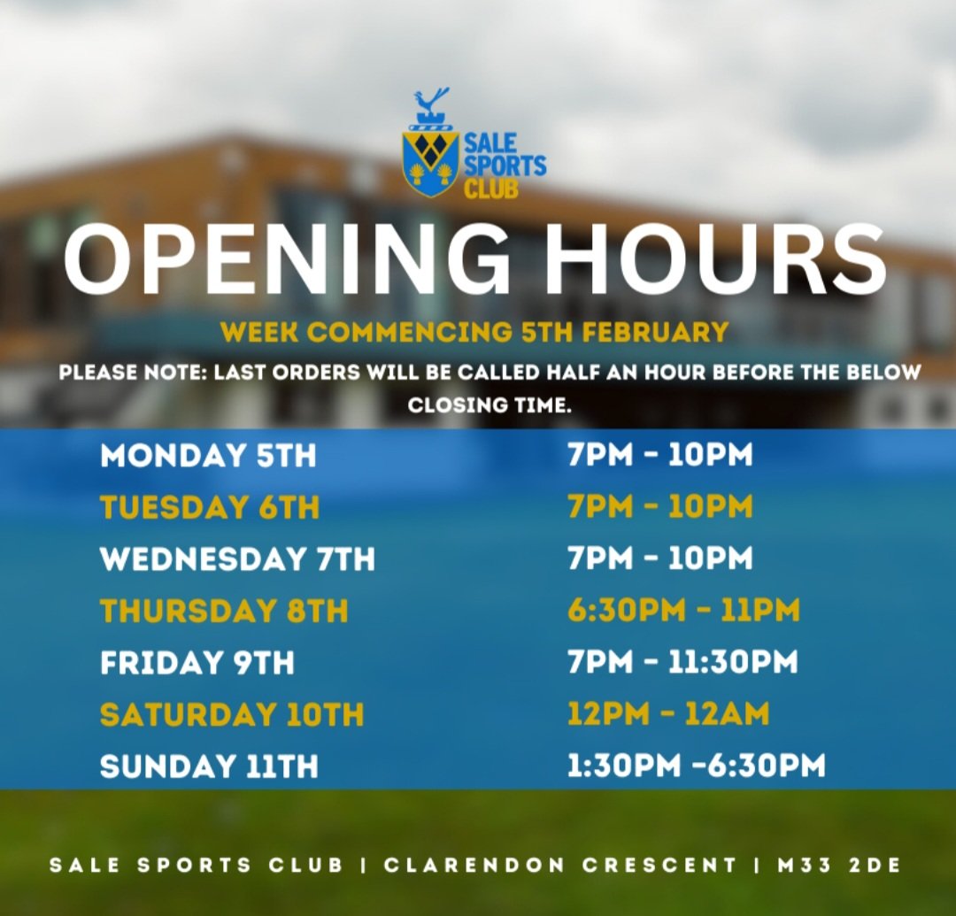Sale Sports Club tweet media