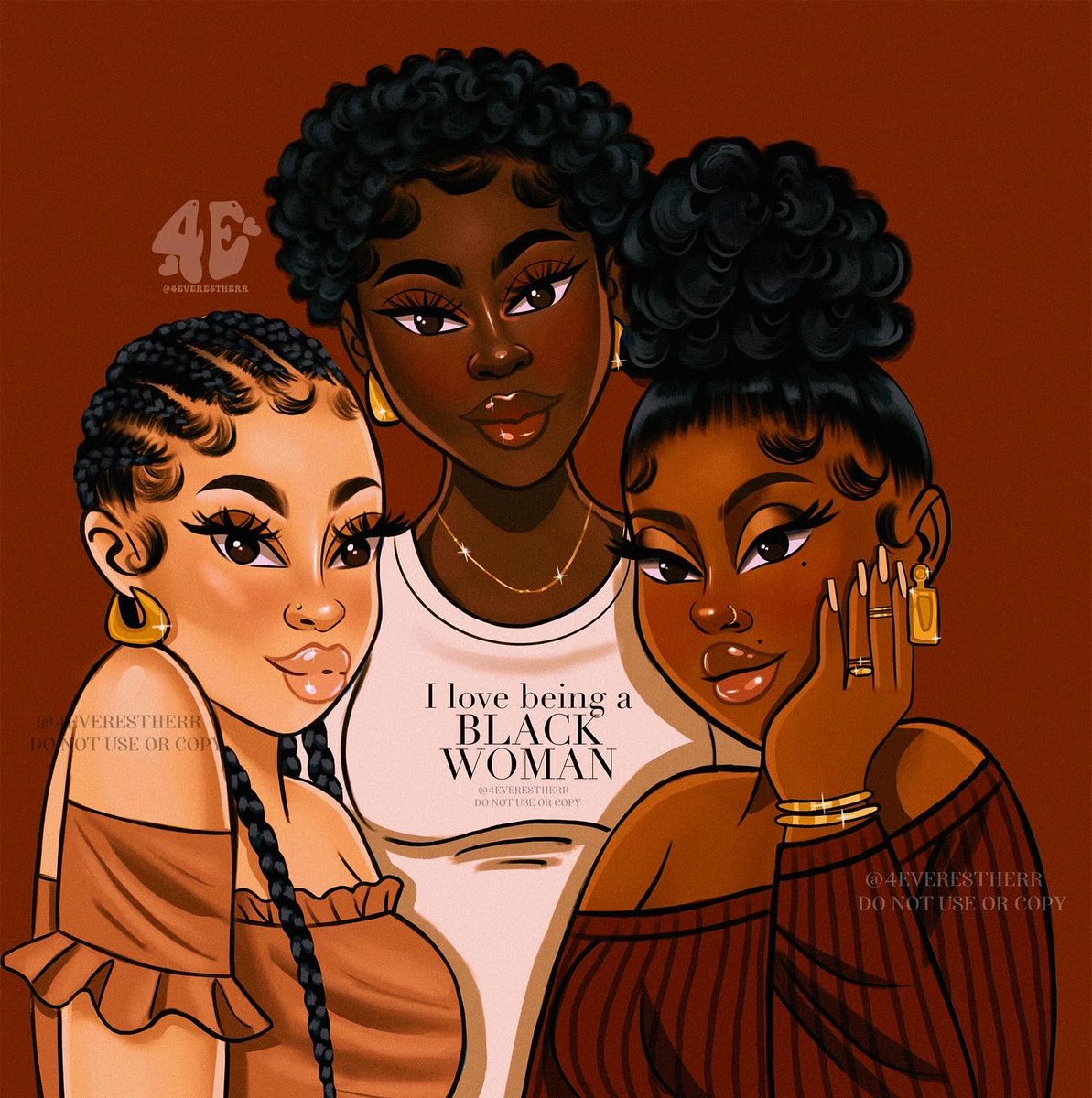 Ilovebeingablackwoman 🤎🤎🤎

#HappyBlackHistoryMonth #blackart #blackwomen #cartoon #drawing #art