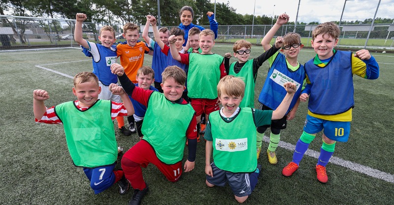 IrishFA's tweet photo. ⚽️ @marksandspencer Food Easter 2024 camps will be taking place from 3 to 5 April with the addition of Football For All disability camps  🙌 Early bird pricing is available until 18 February ⤵️