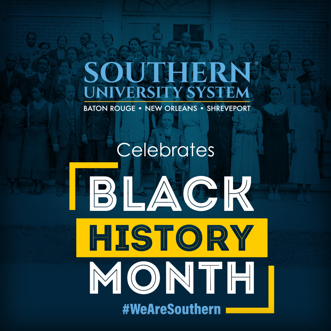 SU celebrates #BlackHistory in February and always.

Today, we salute our first students, faculty, staff and administrators who paved the way for the Southern University System to be the only #HBCU system in the nation.

#WeAreSouthern #WeAreSUNO #BlackHistoryMonth