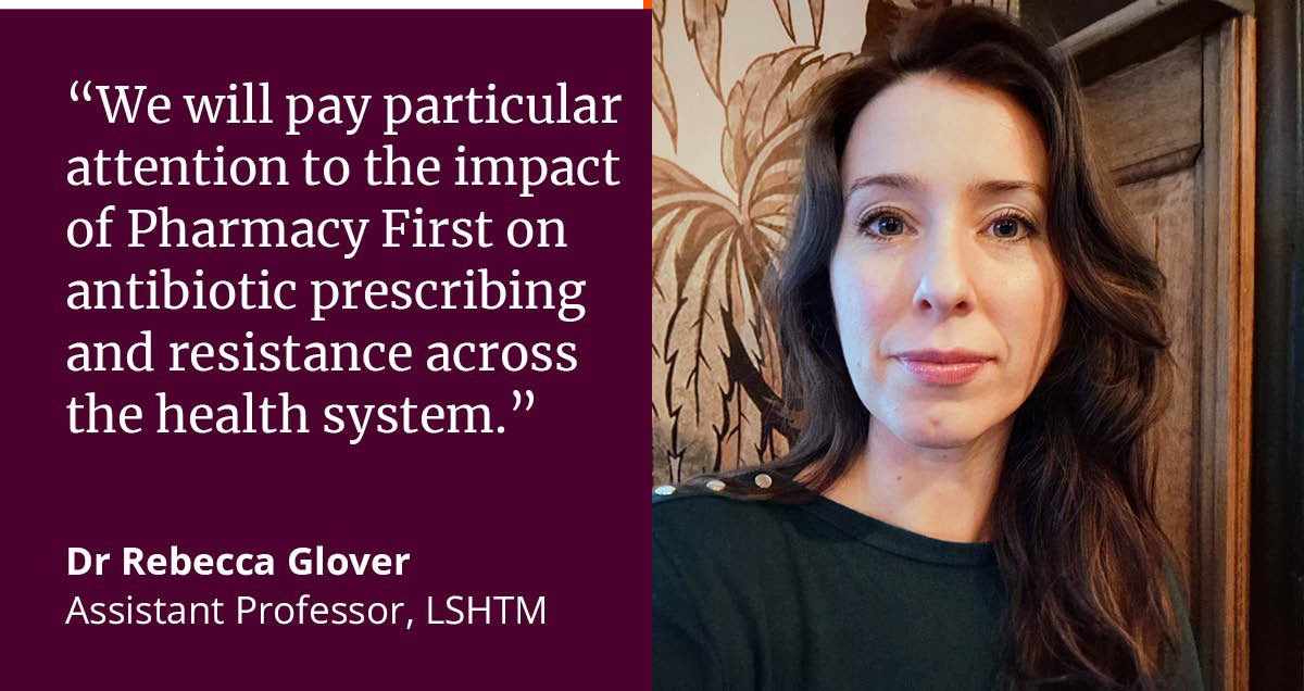 £2.4m funding awarded to @LSHTM for a 3-year evaluation of NHS England's Pharmacy First service. Led by Dr. Rebecca Glover and Prof Nicholas Mays, the study will assess impact, safety, and implications for antibiotic use. Read more 👇 bit.ly/3SvIpAe
