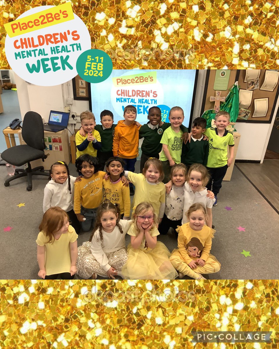 Class 2 wore yellow today to mark the start of #ChildrensMentalHealthWeek2024 💛 We did some mindfulness activities and discussed how we can use our voice to make a difference. We drew pictures of what was important to us 💛✨ #SJSBEYFS @StJosephStBede