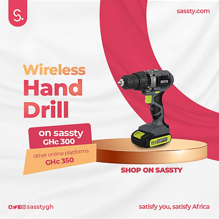 Drill into savings with Sassty! 🛠️✨Grab your wireless hand drill at prices that beat the competition. Elevate your DIY game without breaking the bank! #SasstyDeals #DIYEssentials'