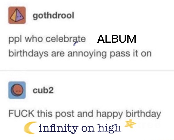 HAPPY BIRTHDAY TO 3RD STUDIO ALBUM OF AMERICAN ROCK BAND FALL OUT BOY