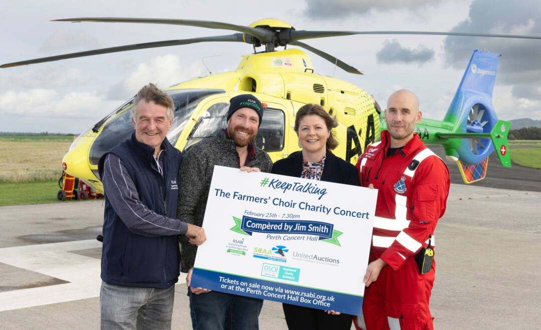Tofthillfarm's tweet photo. Proud to be sponsoring a song at the upcoming Farmers' Choir Charity Concert on Sun 25th Feb in aid of @RSABI and @ScotAirAmb  Still not too late to get your tickets with all profits being donated to the charities. @standupfarmer compering so you'll get a laugh as well as a song! https://t.co/yVOAyNwaUS