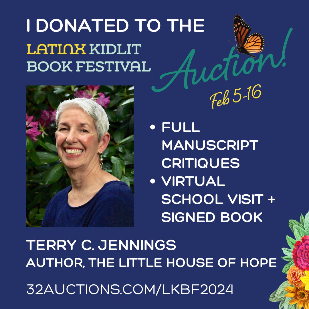 The #lkbf24 Publishing Auction is LIVE! Auction proceeds benefit the Latinx Kidlit Book Festival, an opportunity for students to learn from Latine creators. You can bid on some amazing items to support the festival, including the below from me! #kidlit #amwriting