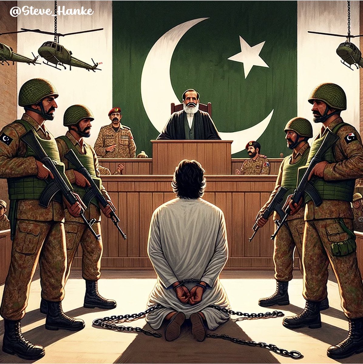 steve_hanke's tweet photo. #PAKWatch🇵🇰: In Pakistan, the MILITARY IS JUDGE, JURY, AND EXECUTIONER.

No wonder Pakistan ranks an ABYSMAL 133 out of 180 countries in @anticorruption's 2023 Corruption Perceptions Index. https://t.co/3RmeZuAi9E