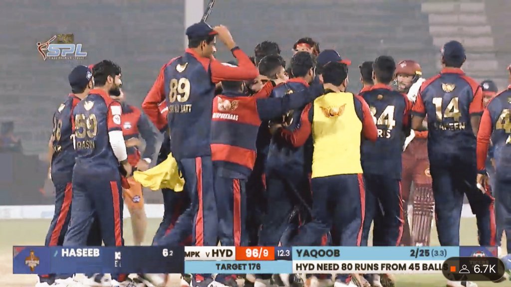 waseemabbas (@waseema55287505) on Twitter photo Champions ๐
Mirpurkhas beat <a href="/HBahadurs/">Hyderabad Bahadurs</a> to win SPL season 1
Congratulations <a href="/UmerAmin200/">Umar Amin</a>, <a href="/Umar96Akmal/">Umar Akmal</a>, <a href="/iNabeelHashmi/">Nabeel Hashmi</a> and all involved ๐ Great work
#PakistanCricket #SPL Champions ๐
Mirpurkhas beat <a href="/HBahadurs/">Hyderabad Bahadurs</a> to win SPL season 1
Congratulations <a href="/UmerAmin200/">Umar Amin</a>, <a href="/Umar96Akmal/">Umar Akmal</a>, <a href="/iNabeelHashmi/">Nabeel Hashmi</a> and all involved ๐ Great work
#PakistanCricket #SPL