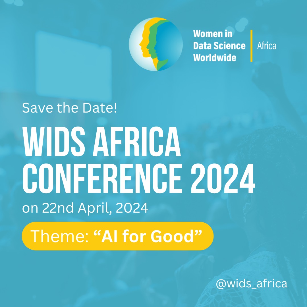 💥The WiDS Africa Conference is on! This time we're diving into the realm of AI. Join us unlock the potential of AI and shape a brighter future.

🗓Mark your calendars and stay tuned for more updates!
#AI #womenindatascience