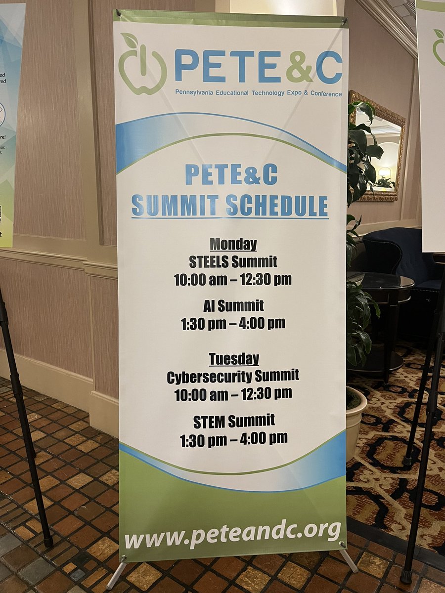 Excited to be a part of the @peteandc AI Summit with @SamMormando. Come here about the innovative adoption of AI by our teachers, coaches, and students in @GarnetValleySD & @edvative.