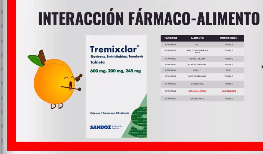 Alainwho's tweet photo. Hace unas semanas nos acompaño el Nutriólogo Alexis al grupo de apoyo y entre tantas cosas que aprendimos nos mostró las interacciones fármaco alimenticias que hay con los principales ARVS usados en México. Ya ven que luego hay médicos que se maman diciendo que no comas ajo y https://t.co/gDe2qZEGeI