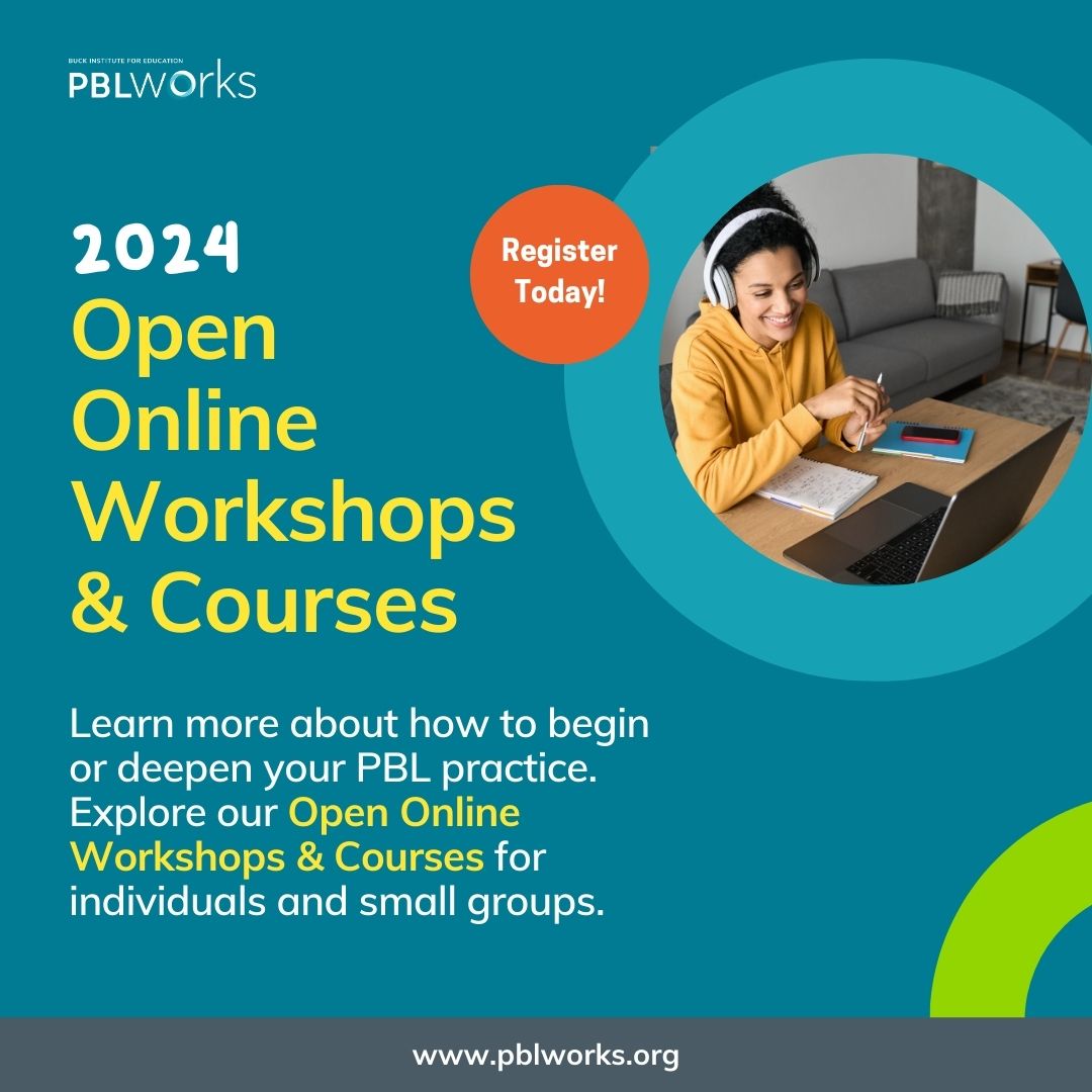 🖥️ Explore our online workshops and courses for individuals and small groups. You will experience a dynamic blend of hands-on activities, peer collaboration, and gain essential PBL skills for impactful implementation of the Gold Standard PBL.

Learn more: bit.ly/2WJ2hUb