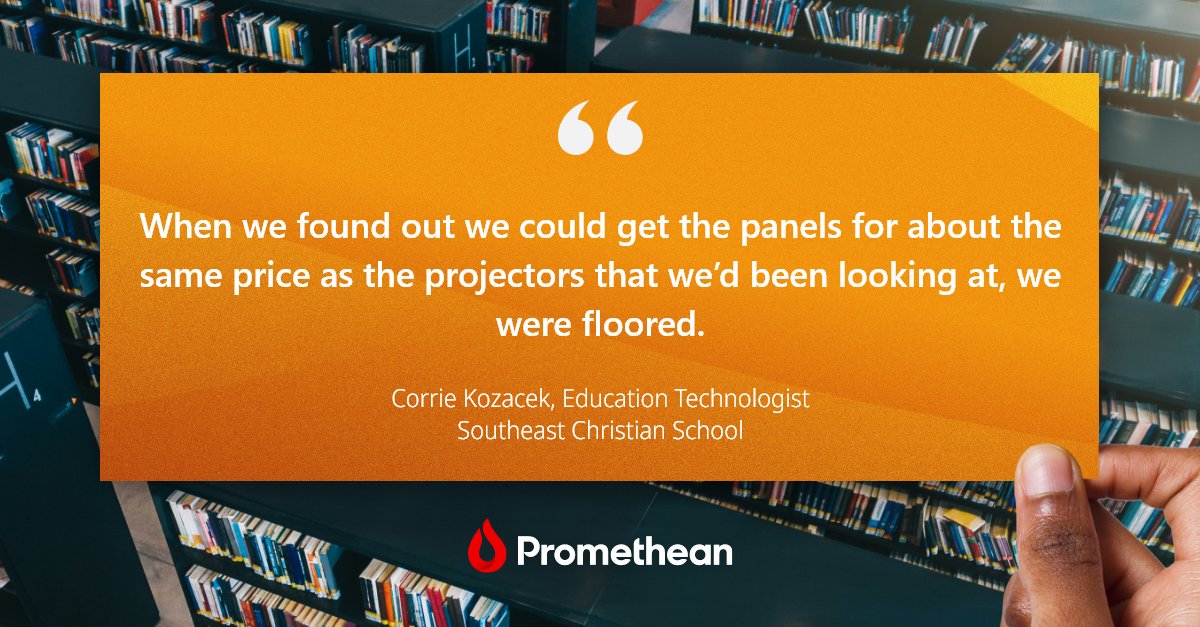 Promethean's tweet image. It&apos;s amazing, isn&apos;t it? Why wouldn&apos;t you choose an #ActivPanel over a projector? Thanks, Corrie! 

Explore our #interactivedisplays here: bit.ly/49heMcP