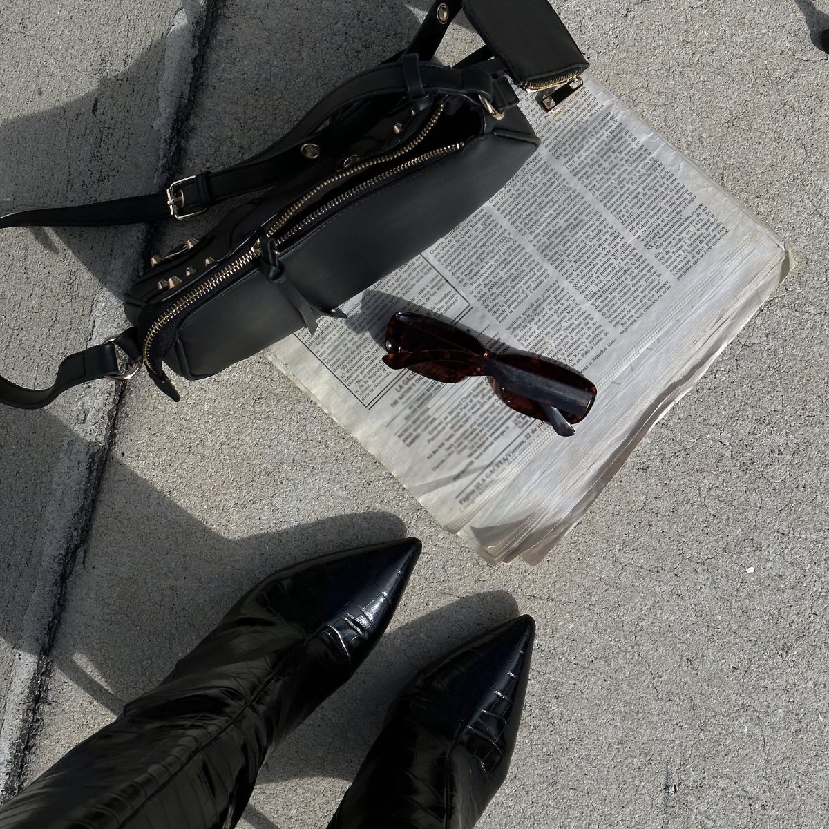 Striding confidently into the week with style and the morning's must-reads in tow. ✨ #mondaymood