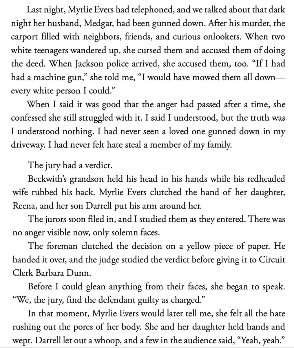 Today is the 30th anniversary of the conviction of the assassin of Mississippi NAACP leader Medgar Evers. Here's an excerpt from 'Race Against Time' about that day ...